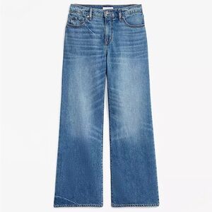 Like NEW LOFT Classic Blue Wide Leg Women's Jeans